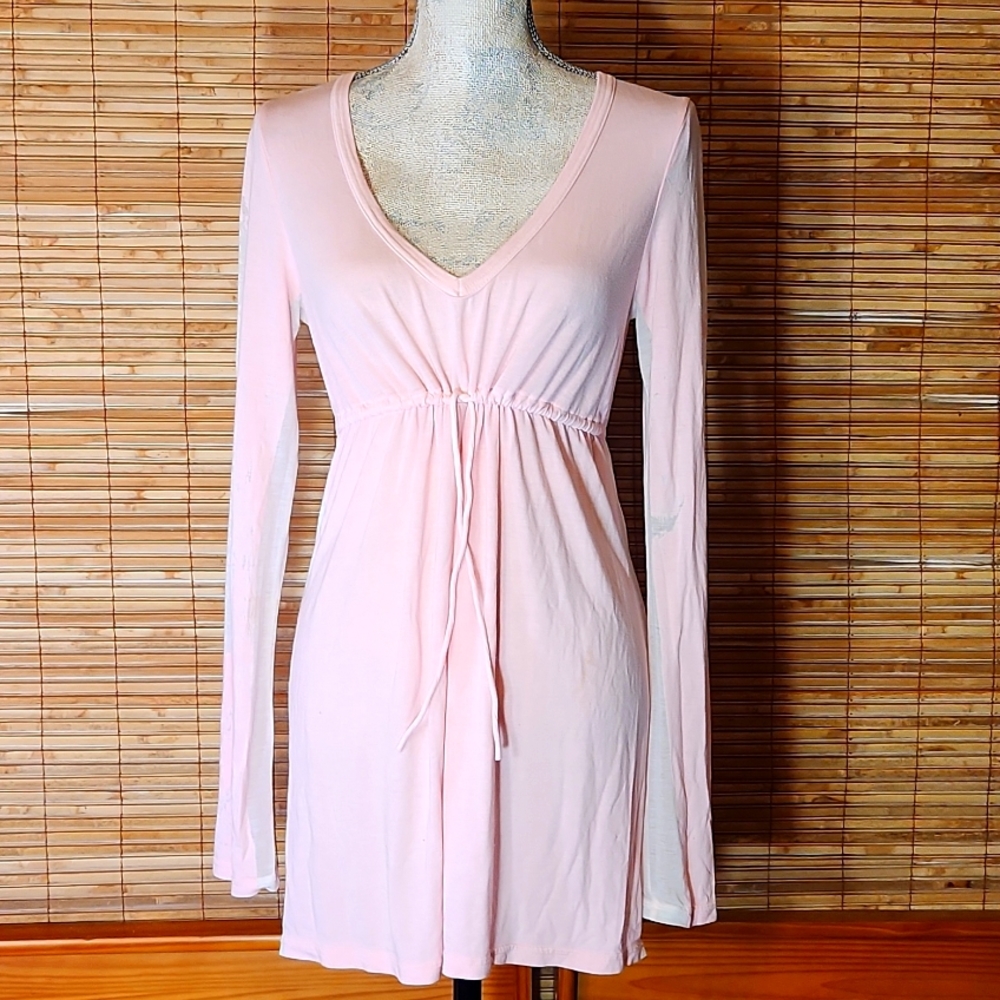 Sheer Burnout Jersey Minidress